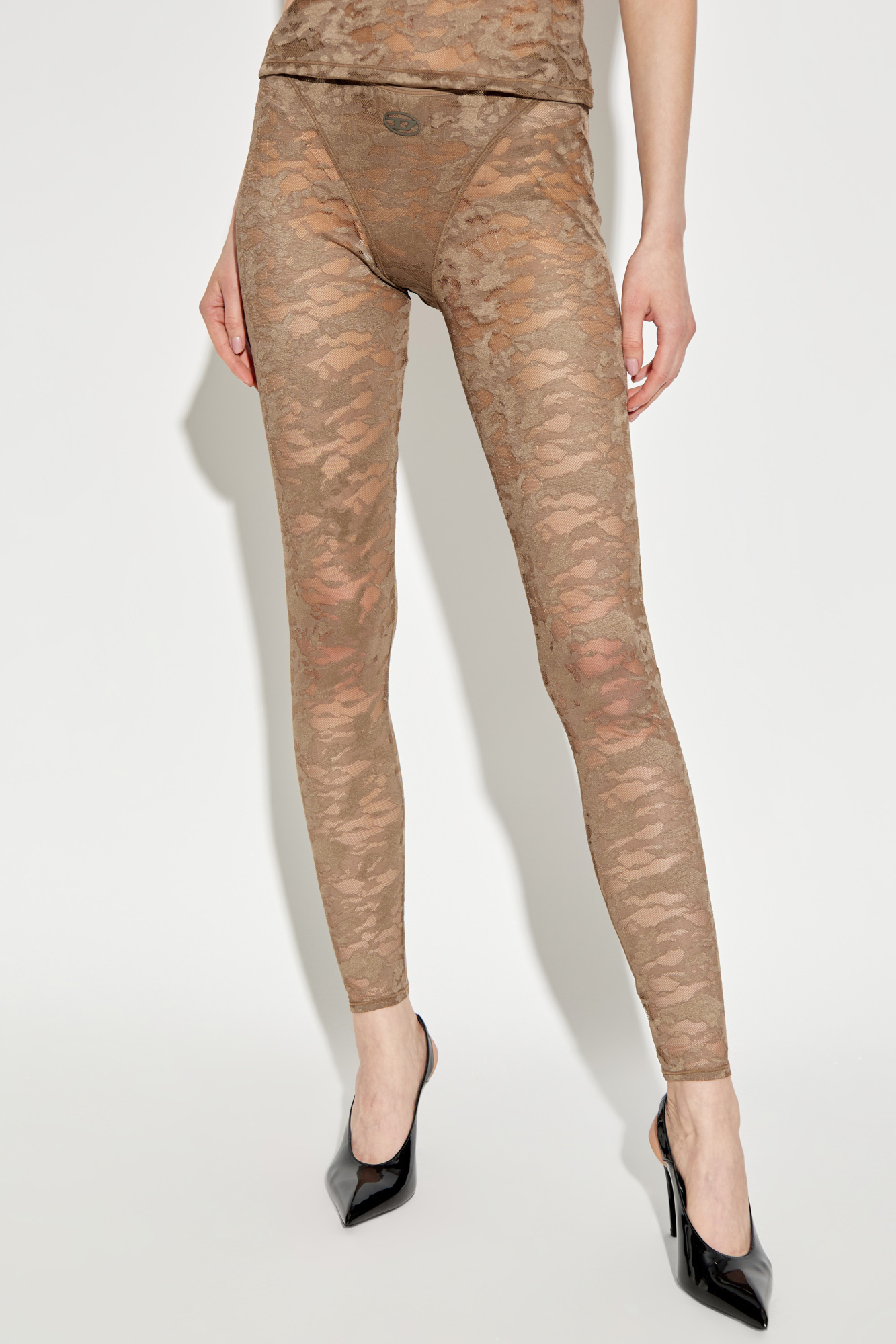 パンツ CLAIRE-UTLT LACE LEGGINGS Green Lace leggings 